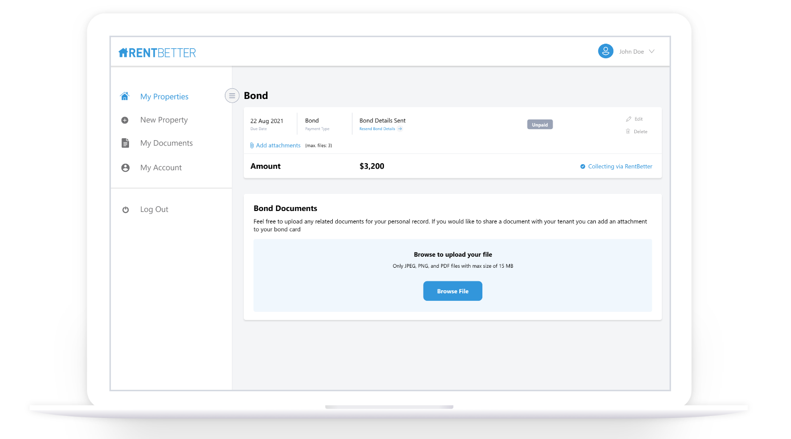 Manage your Bond with RentBetter